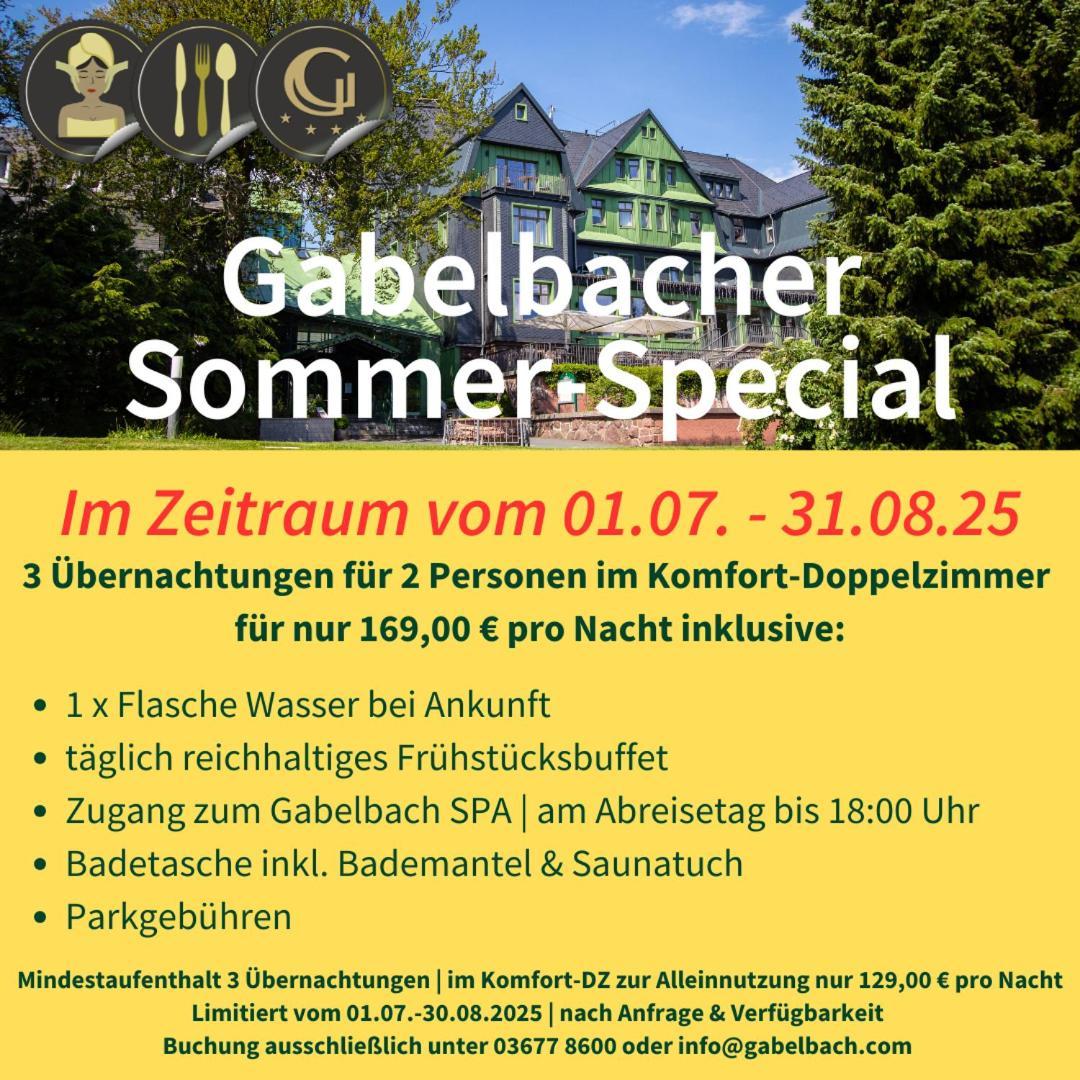 Berg & Spa Hotel Gabelbach Ilmenau Esterno foto